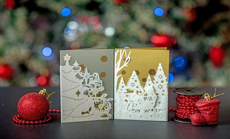 Särskild jul DIY: gör dina egna gratulationskort